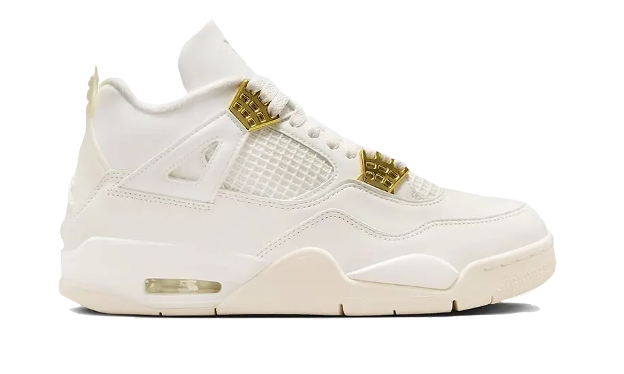 Air Jordan 4 Sail Metallic Gold