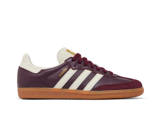 Adidas Samba OG Maroon Gold Metallic